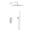 Душевой комплект Boheme Qubic 474-3-MW для ванны, белый матовый