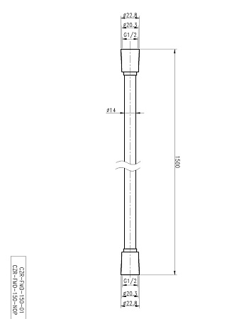 Душевой шланг Cezares CZR-FMD-150-01 хром
