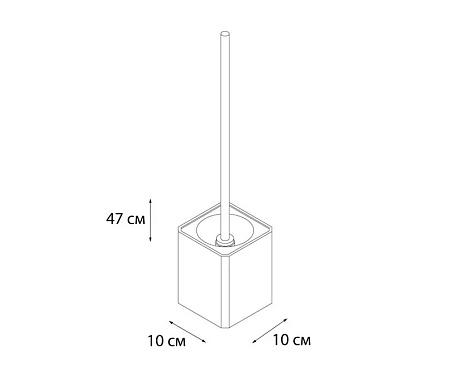 Ершик Fixsen Dony FX-232-5 серый | белый