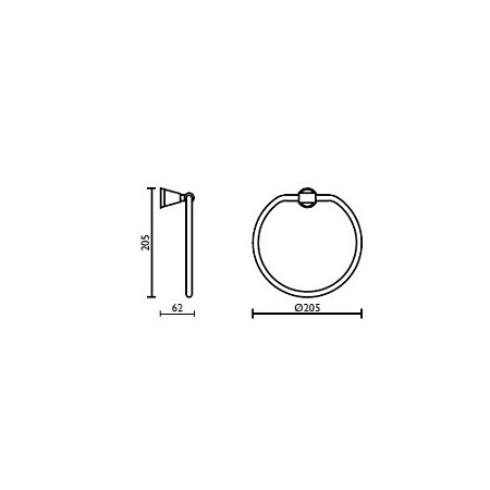 Полотенцедержатель Bagno & Associati Miss MI21351 CR