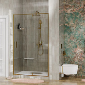 Душевая дверь WasserKRAFT Aisch 55P 55P12 100x200 матовое золото