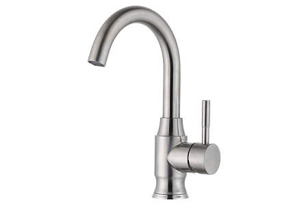 Смеситель Zorg Steel Hammer SH 6166 INOX для кухонной мойки, нержавейка