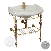 Консоль напольная с раковиной Migliore Bella ML.BLL-24.273.CR решетка 73 см