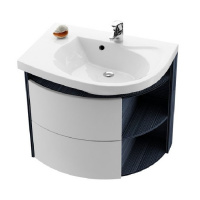 Тумба с раковиной Ravak Rosa SDU Comfort R X000000313 подвесная, оникс/белая