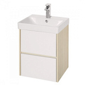 Тумба под раковину Aquaton Сканди 1A251601SDB20 45 2 ящика, белый/дуб верона