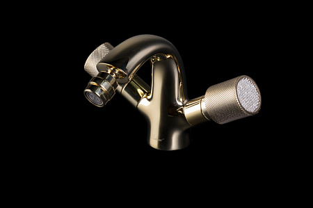Смеситель Boheme Royal Cristal 296-Royal/CRST для биде, золото