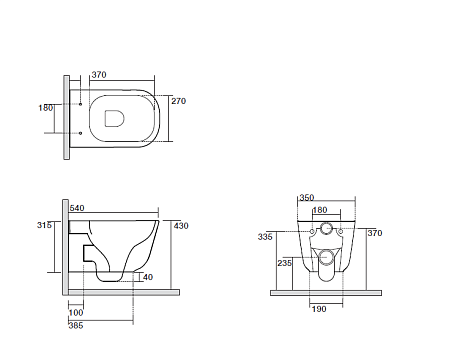 Унитаз подвесной Kerasan Tribeca 511475 безободковый, бургундский матовый