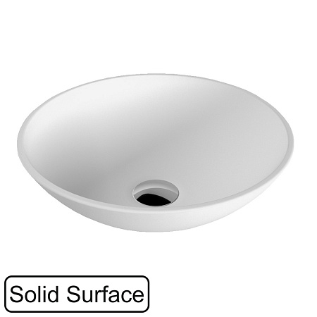 Раковина накладная Whitecross Jade 0703.040040.200 41x38 белый матовый