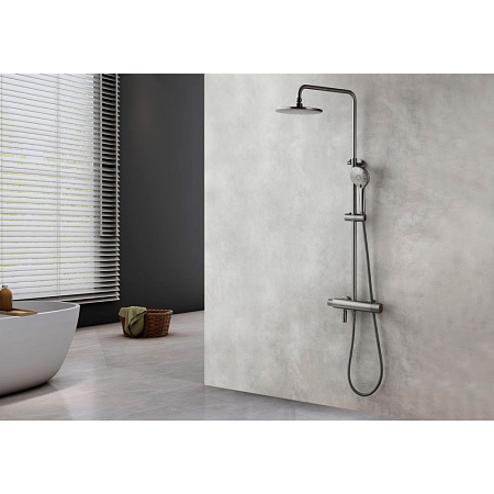 Душевая стойка Lemark Bronx LM3772GM графит