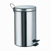 Ведро WasserKRAFT K- 612 с педалью 12л, с микролифтом, хром