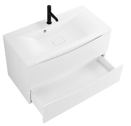 Тумба с раковиной BelBagno Marino MARINO-1000-2C-SO-BO-P 100 bianco opaco
