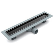 Душевой лоток Esbano Eco E-TILE-50MB с решёткой под плитку, черный матовый