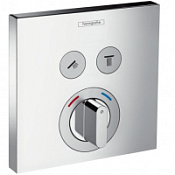 Термостат Hansgrohe ShowerSelect 15768000 для 2х потребителей, хром