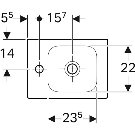 Раковина Geberit iCon 124836000 38 белая
