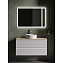 Мебель для ванной со столешницей Sancos Snob R 100 SNR100W+TT100A2X Bianco/Kreman - фото 1