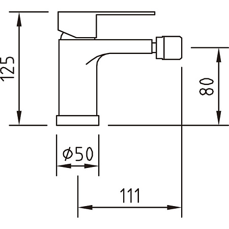 Смеситель Clever Artic Urban 98104 для биде, хром