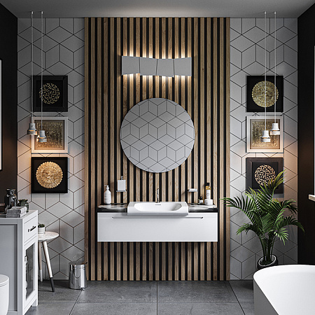 Раковина Kerasan Inka Project 341101*1 60x40 белый