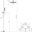Душевая стойка Ravak 10° Free X070160 черный матовый - фото 4
