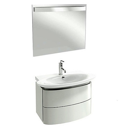 Тумба с раковиной Jacob Delafon Presquile 80 см, 2 ящика, белая