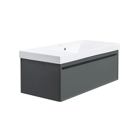Тумба под раковину La Fenice Elba FNC-01-ELB-G-100 Grigio серый матовый