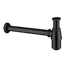 Сифон для раковины ABBER AF0032B черный матовый Сифон для раковины ABBER AF0032B черный матовый