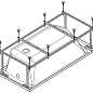 Каркас для ванны Santek Монако 1WH112425 160х70 см