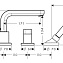 Смеситель Hansgrohe Metris S 31446000 на борт ванны - фото 2