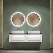 Мебель для ванной со столешницей Sancos Very 160 VR80W+TT160A1 Bianco/Black Sky