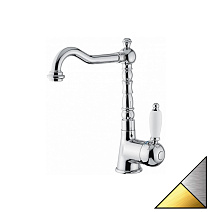 Смеситель Emmevi Laguna 40513CO для раковины, хром/золото Смеситель Emmevi Laguna 40513CO для раковины, хром/золото