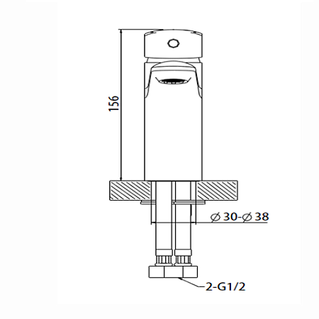 Смеситель Bravat Arden  F1351385CP-RUS для раковины, хром