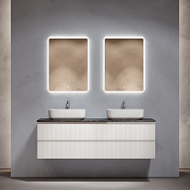 Мебель для ванной со столешницей Sancos Snob T 160 SNT80W+TT160A1X Bianco/Black Sky