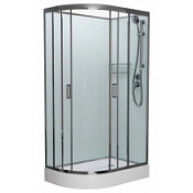 Душевая кабина Frank F412R М Brilliant 120x80 без крыши, стекло матовое, хром