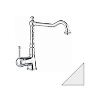 Смеситель Emmevi Laguna 40516BEG для кухонной мойки, белый гранит