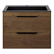 Тумба с раковиной Vincea Chiara 2D VMC-2C2600TO 60 подвесная, 2 выкатных ящика, T.Oak