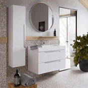 Мебель для ванной Aqwella Cube CUB0109W 90 белый матовый