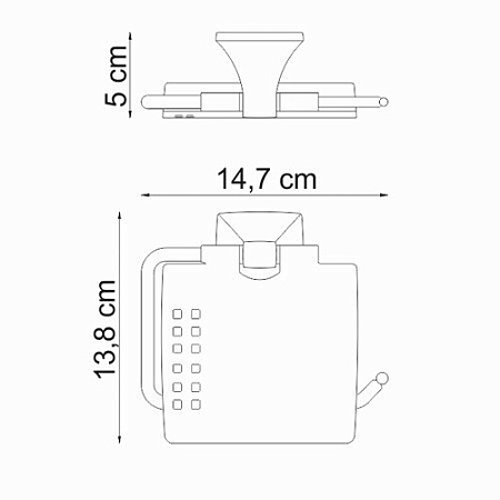 Держатель туалетной бумаги WasserKRAFT Wern K-2525 хром