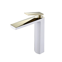 Смеситель Boheme Venturo 382-W для раковины, белый/золото