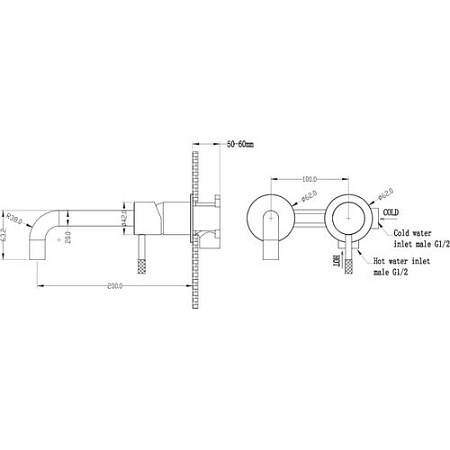 Смеситель Boheme Uno 465-WCR для раковины, белый/хром
