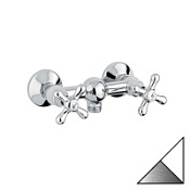 Смеситель Emmevi Deco Classic 12002BC для душа, белый/хром