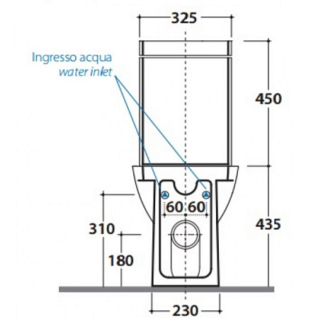 Бачок для унитаза GLOBO Daily DA008bi