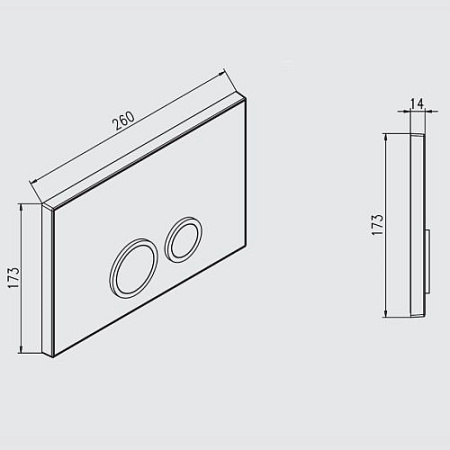 Кнопка смыва Jomo Avantgarde 167-30001180-00 белый матовый