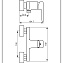 Смеситель Emmevi Nefer 77002CR для душа, хром - фото 2