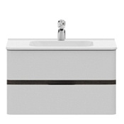 Тумба с раковиной Am.Pm Bliss M55FHX0802VF 80 белый, венге Тумба с раковиной Am.Pm Bliss M55FHX0802VF 80 белый, венге