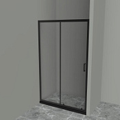 Душевая дверь BelBagno Uno UNO-195-BF-1-120-C-NERO прозрачное стекло