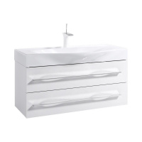 Тумба с раковиной Aqwella 5 stars Milan Mil.01.10/2/W 100 подвесная, 2 ящика, белая