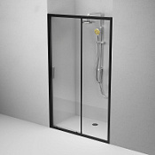 Душевая дверь AM.PM Gem W90G-120-1-195BT 120 прозрачное стекло, профиль черный матовый