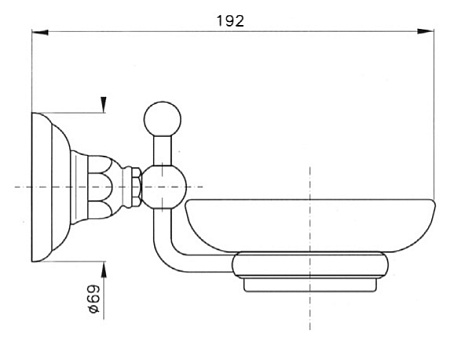Мыльница Nicolazzi Classica 1487BZ