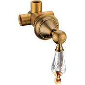 Переключатель потоков Boheme Imperiale 623-SW для ванны с душем, золото/Swarovski