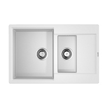 Кухонная мойка Omoikiri Daisen 78-2T-WH 78x51x23 белый