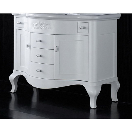 Мебель для ванной BelBagno Gemma 115 белая лакированная, 5 ящиков